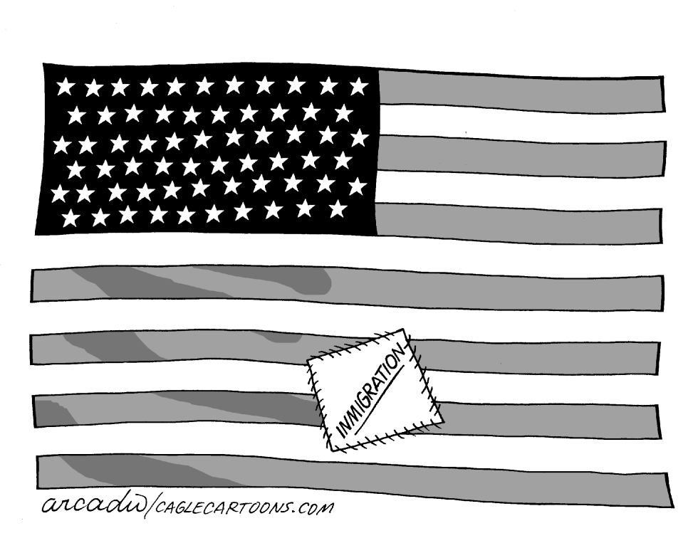  FLAG WITH PATCH by Arcadio Esquivel