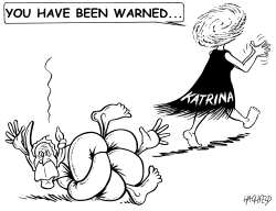 KATRINA WARNING by Rainer Hachfeld