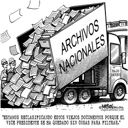 VIEJOS DOCUMENTO SON RECLASIFICADOS PARA QUE CHENEY PUEDA FILTRARLOS by RJ Matson