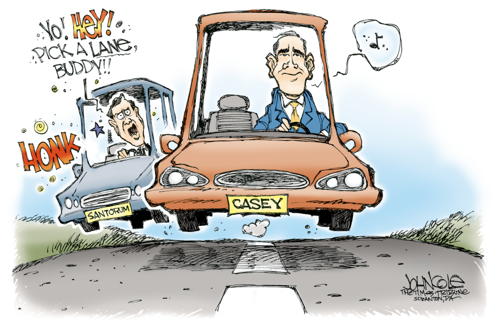  PA  SANTORUM VS CASEY   by John Cole