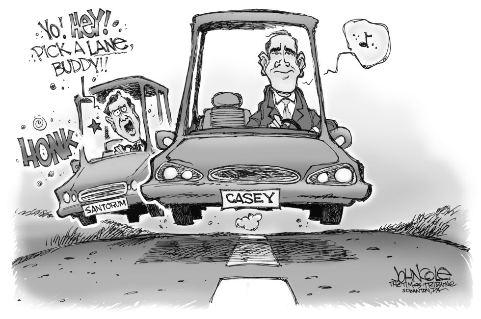  PA  SANTORUM VS CASEY by John Cole