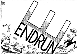 ENRON END RUN by Mike Lane