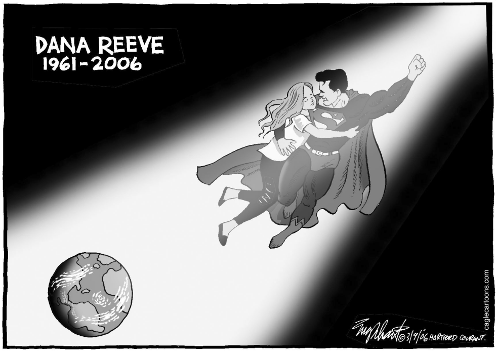  DANA REEVE by Bob Englehart