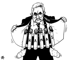 ABBAS  HAMAS by Emad Hajjaj