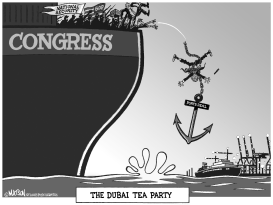 THE DUBAI TEA PARTY–GRAYSCALE by RJ Matson