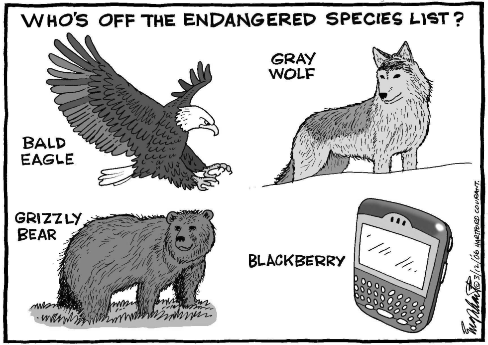  WHOS OFF THE ENDANGERED LIST by Bob Englehart