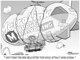 MISSOURI-ST. LOUIS METROLINK BUDGET BALLOON-GRAYSCALE by RJ Matson