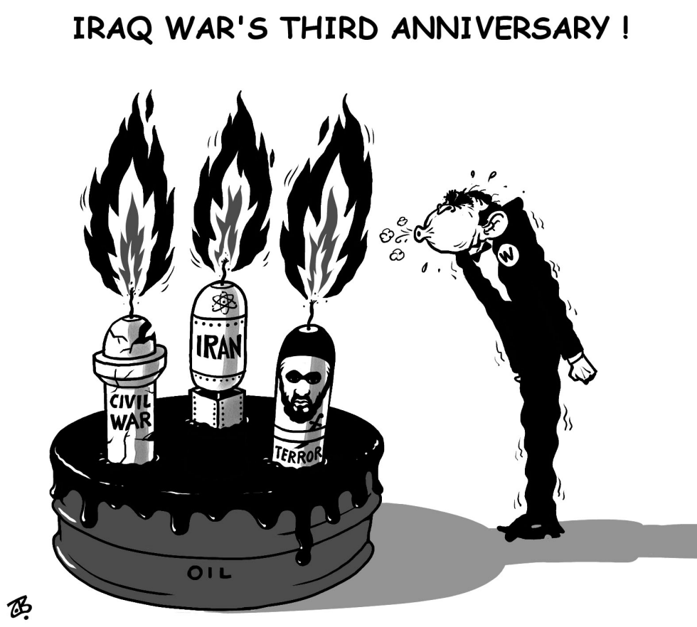  IRAQ WARS THIRD ANNIVERSARY by Emad Hajjaj