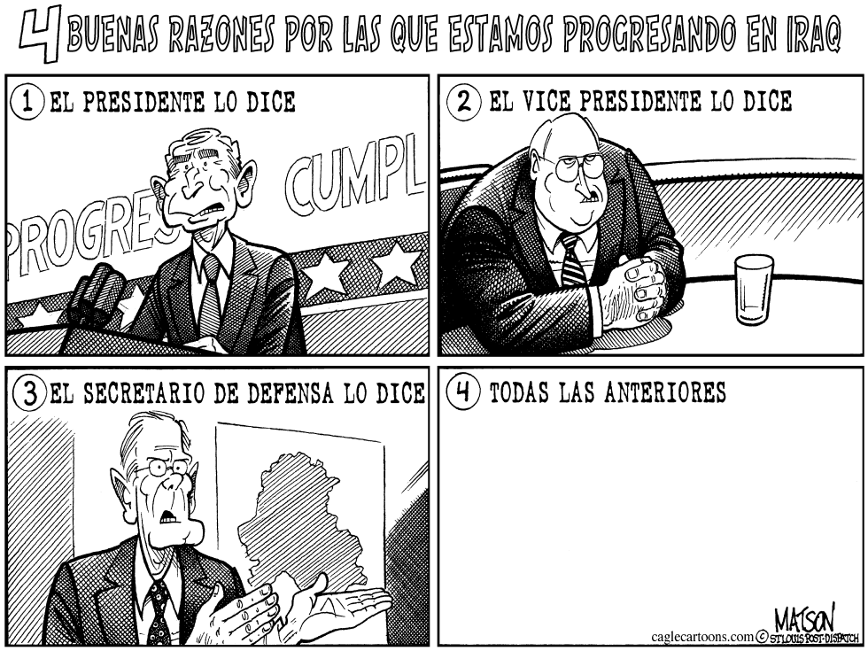  4 BUENAS RAZONES POR LAS QUE ESTAMOS PROGRESANDO EN IRAQ by RJ Matson