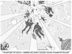 CONGRESS RAISES NATIONAL DEBT CEILING-GRAYSCALE by RJ Matson