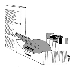 SMALL ILLUSTRATION - UN SECURITY COUNCIL by Stephane Peray