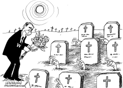 BUSH EN CEMENTERIO by Arcadio Esquivel