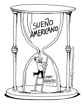 RELOJ DEL INMIGRANTE by Arcadio Esquivel