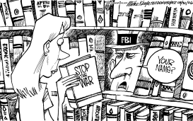 FBI SNOOPING by Mike Keefe