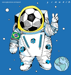 FIRST BRAZILIAN COSMONAUT  by Osmani Simanca