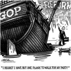 TOM DELAY WALKS PLANK FOR HIS PARTY by RJ Matson