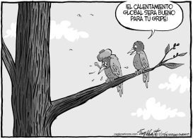 CALENTAMIENTO GLOBAL PARA GRIPE AVIAR by Bob Englehart