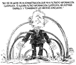 LAS FUGAS DE BUSH by Daryl Cagle