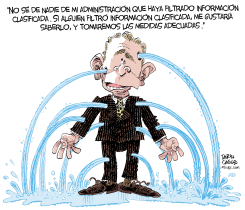 LAS FUGAS DE BUSH  by Daryl Cagle