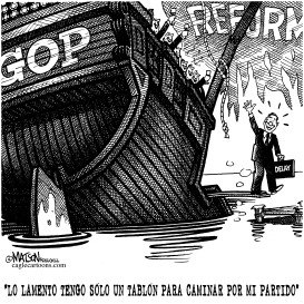 TOM DELAY CAMINA POR EL TABLO POR SU PARTIDO by RJ Matson