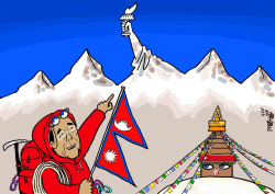 NEPALESE DEMOCRACY by Stephane Peray