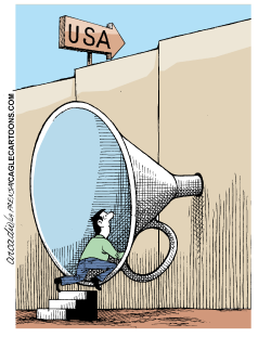 THE WALL OF USA  by Arcadio Esquivel