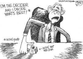 DECIDER- IN-CHIEF by Pat Bagley