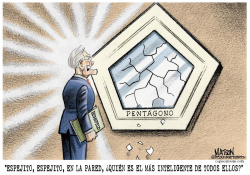 EL ESPEJO DEL PENTAGONO LE DICE LA VERDAD A RUMSFELD  by RJ Matson