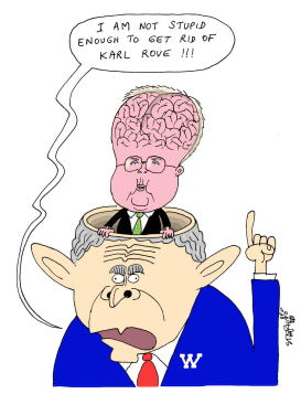 KARL ROVE STAYS by Stephane Peray