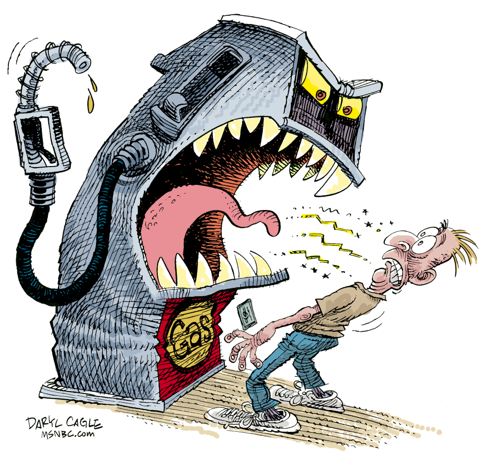  GAS PUMP BITE  by Daryl Cagle