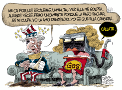 ABUSO DE LA GAS  by Daryl Cagle