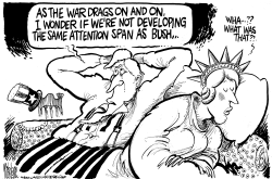 WAR ATTENTION SPAN by Mike Lane