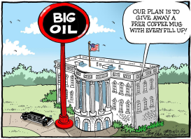 BIG OIL BUSH by Bob Englehart