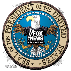 FOX NEWS PRESIDENTIAL SEAL  by Daryl Cagle