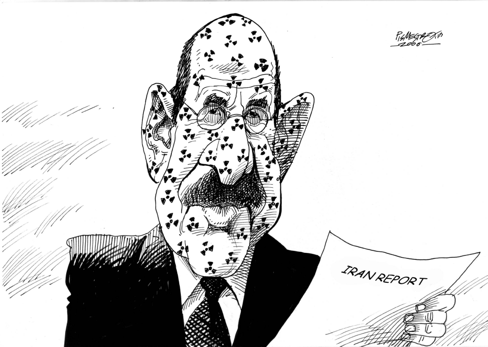  ELBARADEI WITH  MEASLES by Petar Pismestrovic