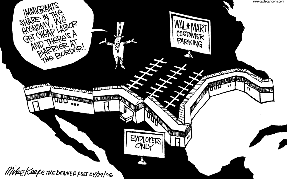  BORDER BARRIER by Mike Keefe