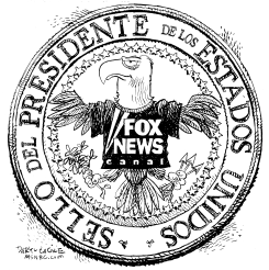 SELLO PRESIDENCIAL DE FOX NEWS by Daryl Cagle