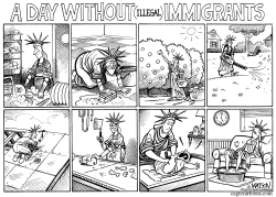 A DAY WITHOUT IMMIGRANTS by RJ Matson