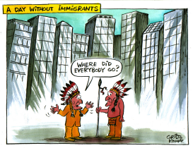 DAY WITHOUT IMMIGRANTS  by Christo Komarnitski