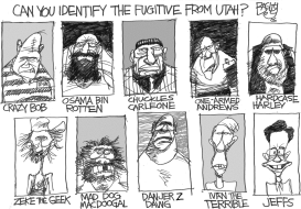 UTAH RELIGIOUS FUGITIVE by Pat Bagley