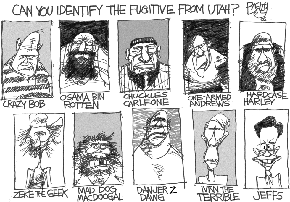  UTAH RELIGIOUS FUGITIVE by Pat Bagley