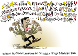 LETTER FROM IRAN by Daryl Cagle