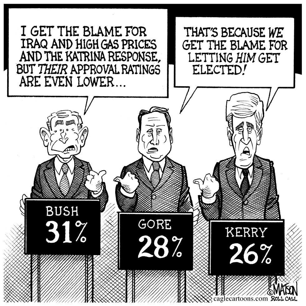  LOW APPROVAL RATINGS TRIFECTA by RJ Matson