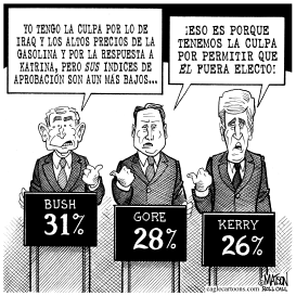 TRIO CON BAJOS INDICES DE APROBACION by RJ Matson