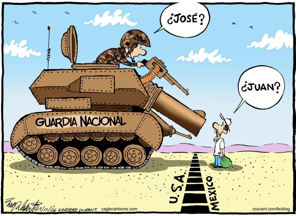  GUARDIA NACIONAL  by Bob Englehart