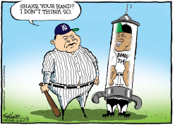 BARRY BONDS by Bob Englehart