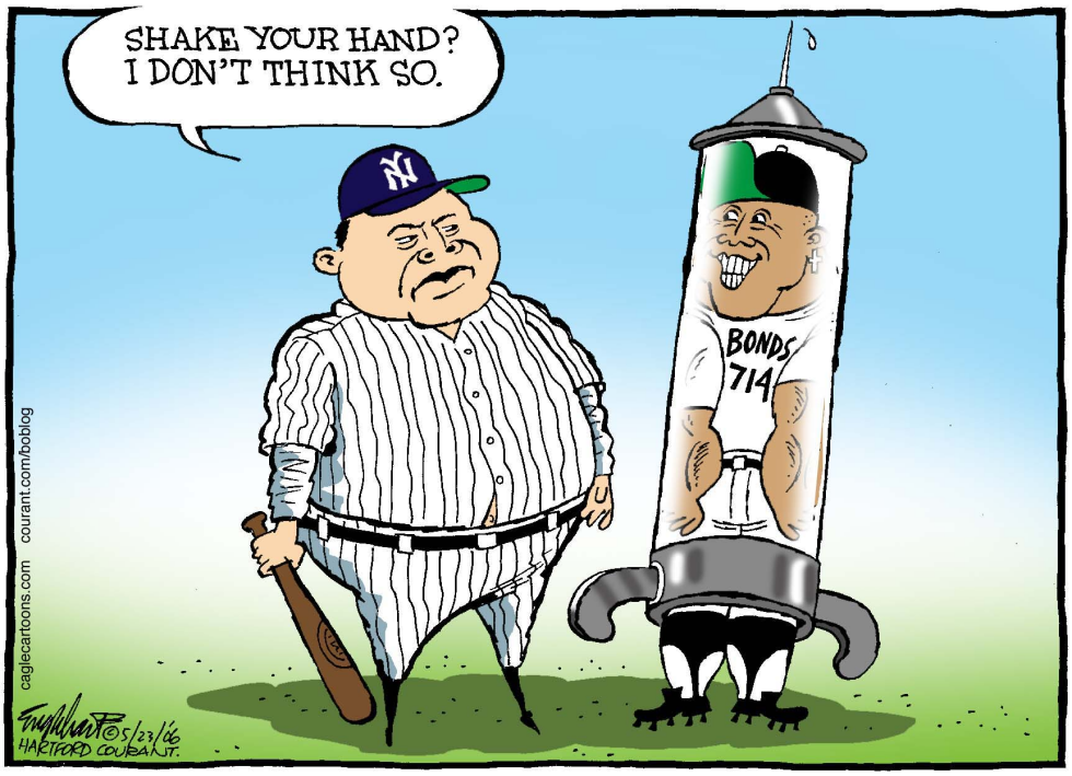  BARRY BONDS by Bob Englehart