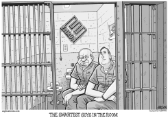 THE SMARTEST GUYS IN THE ROOM-GRAYSCALE by RJ Matson