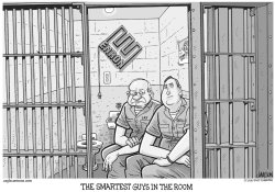 THE SMARTEST GUYS IN THE ROOM-GRAYSCALE by RJ Matson