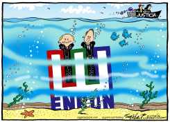 ENRON  by Bob Englehart